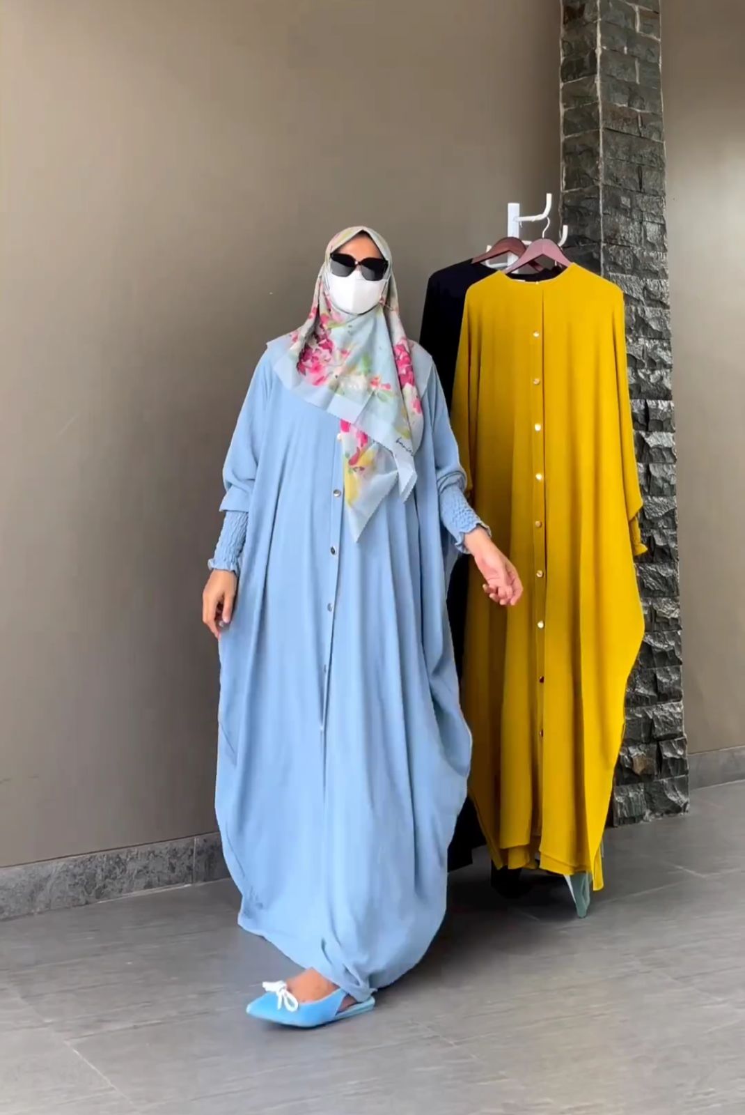 ZENITH- Smoked Sleeved Baggy Abaya