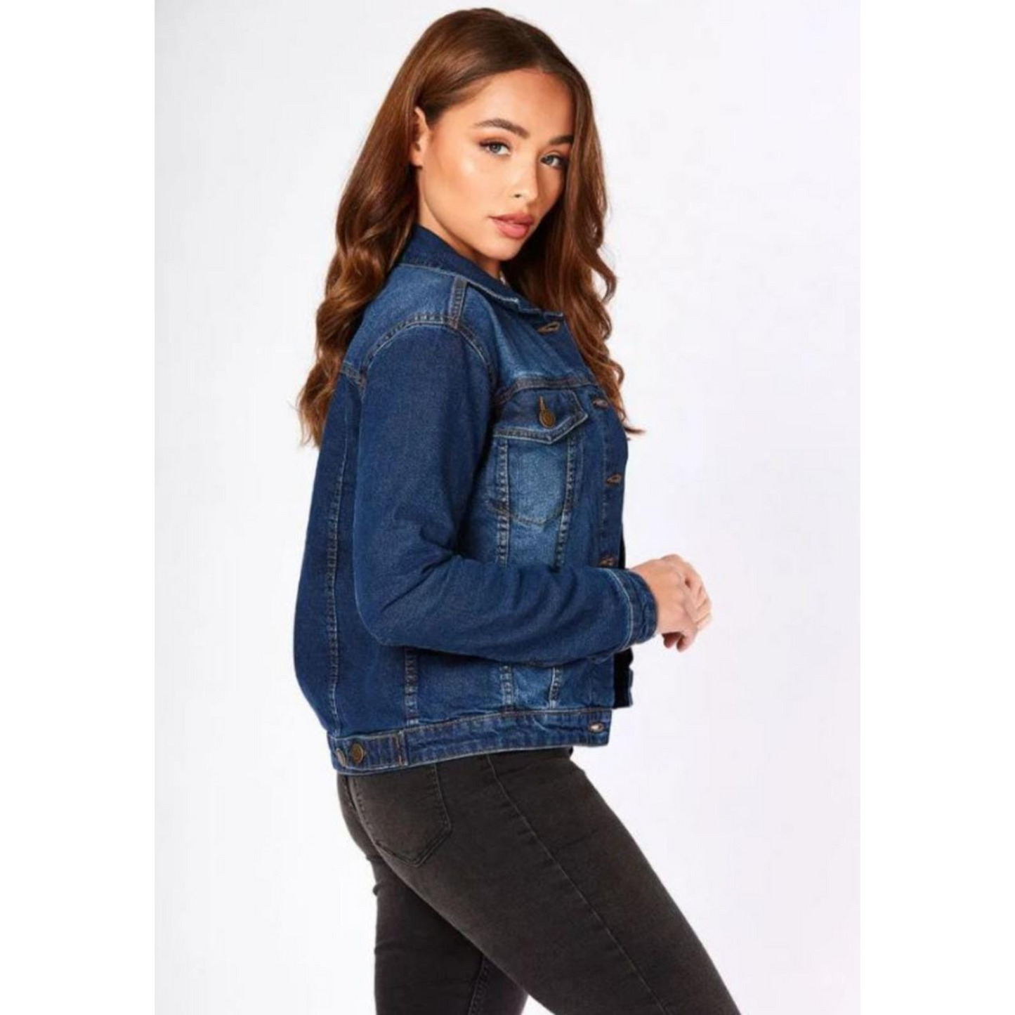 Relaxed Fit Denim Panel Jacket