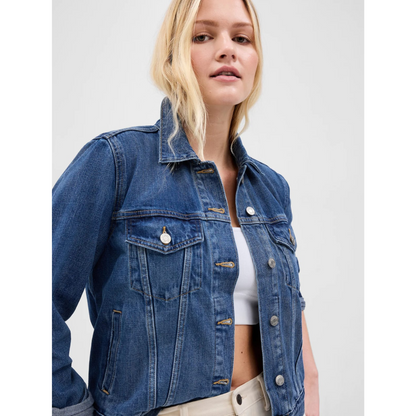 Relaxed Fit Denim Panel Jacket