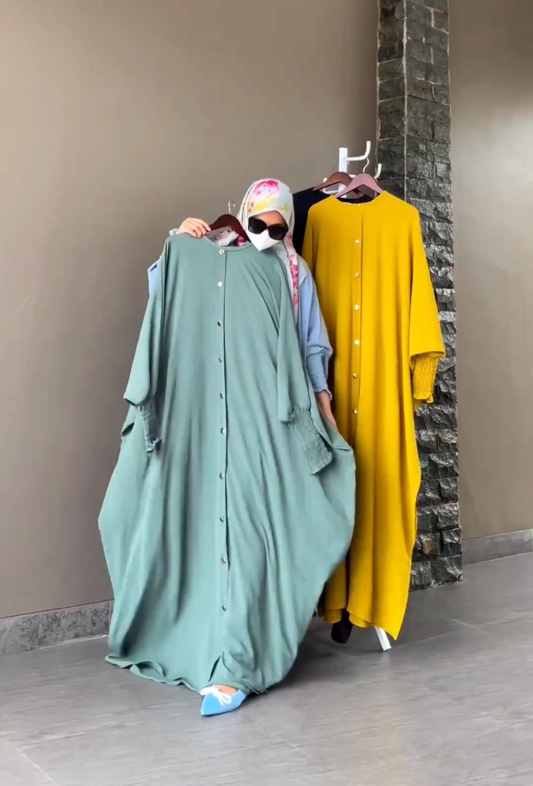 ZENITH- Smoked Sleeved Baggy Abaya